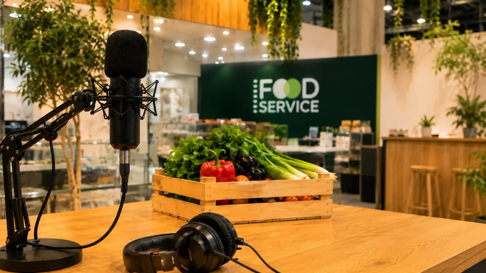 Set del vodcast AOA Chile TV en Espacio Food & Service