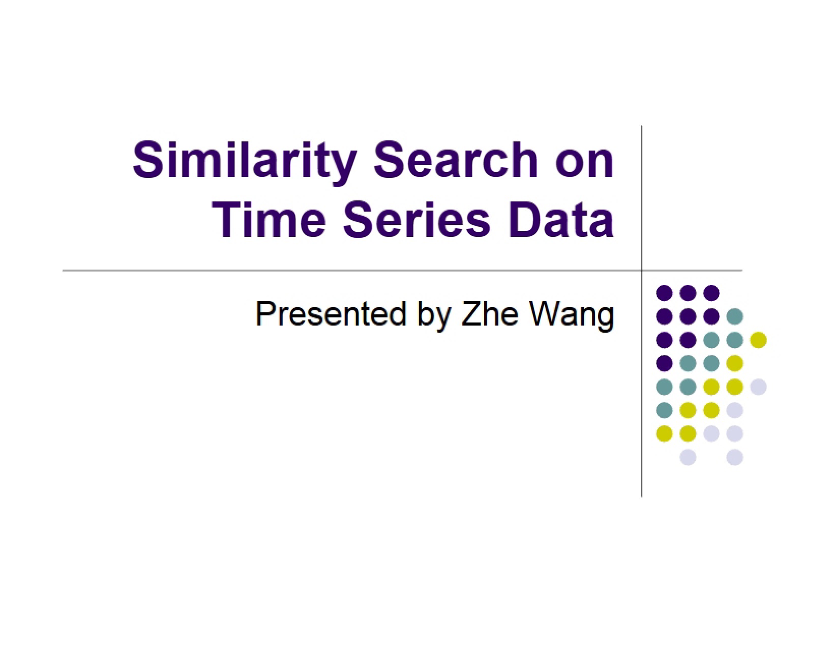 Time Series Data Similarity Search