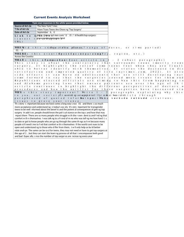 Week 8 CEA Worksheet