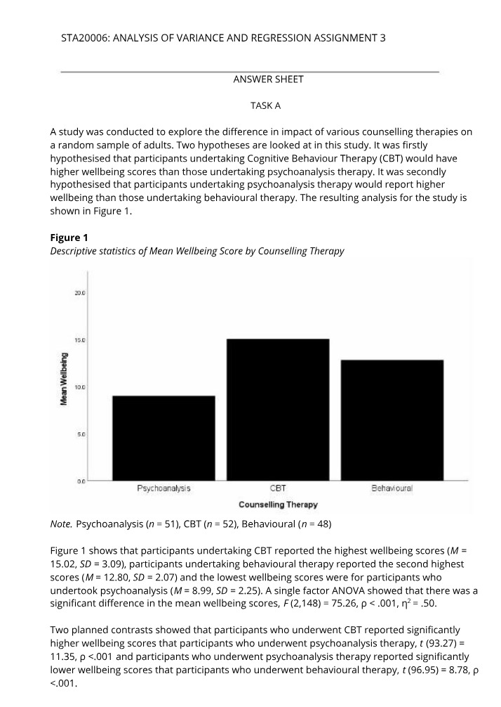 STA20006 Assignment 3