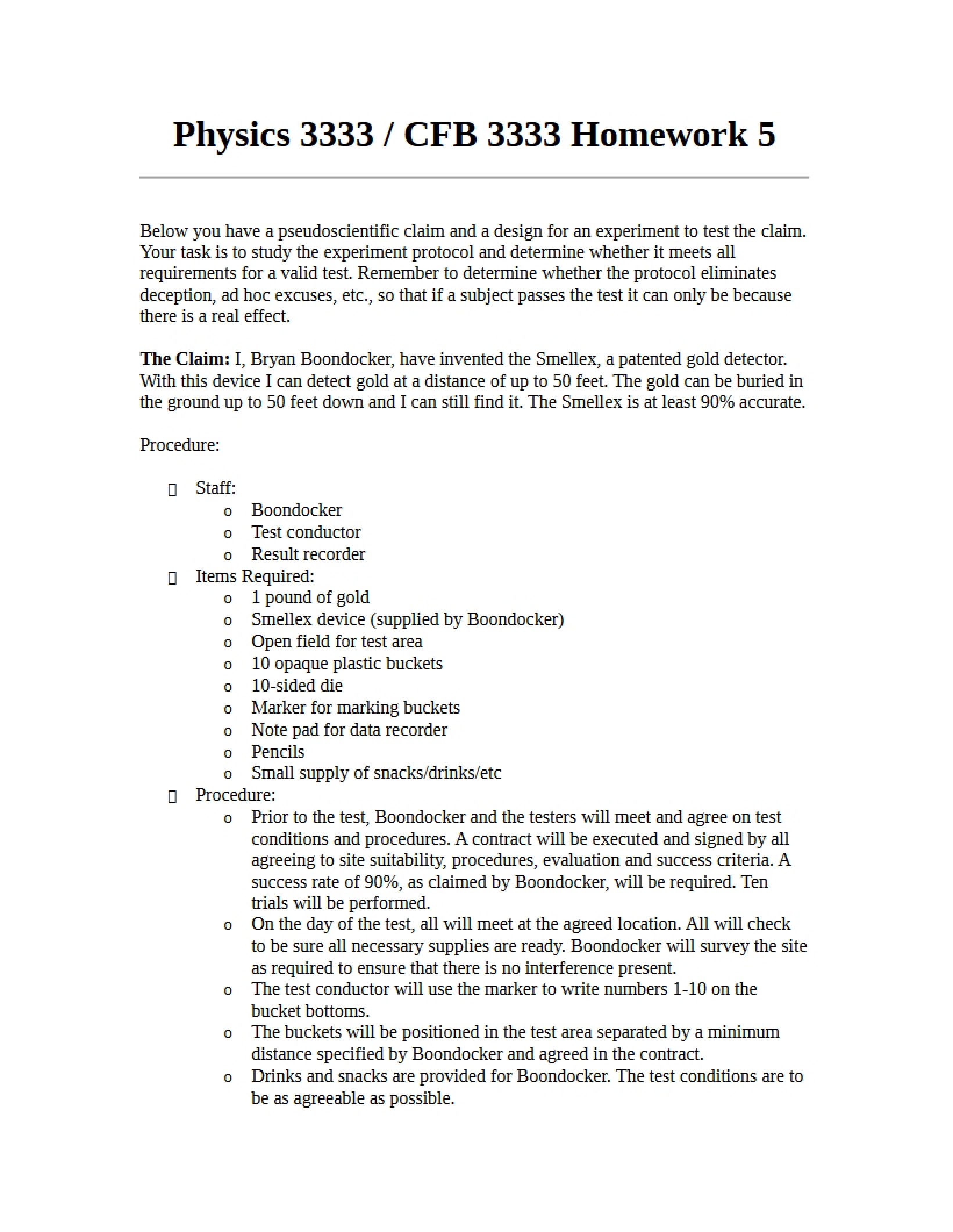 Assignment Number Five