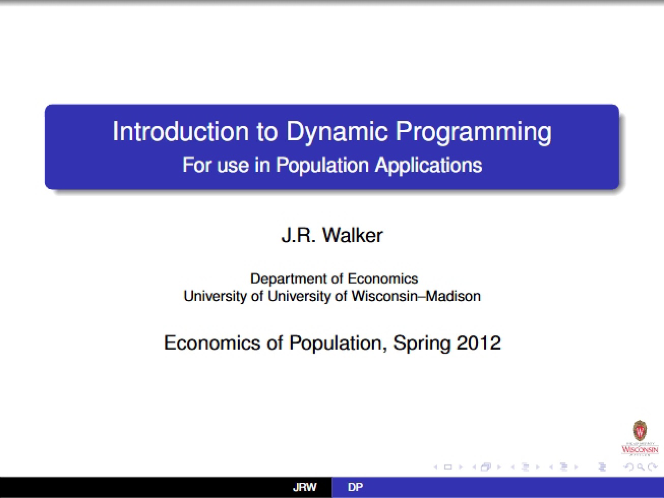 Dynamic Programming Basics
