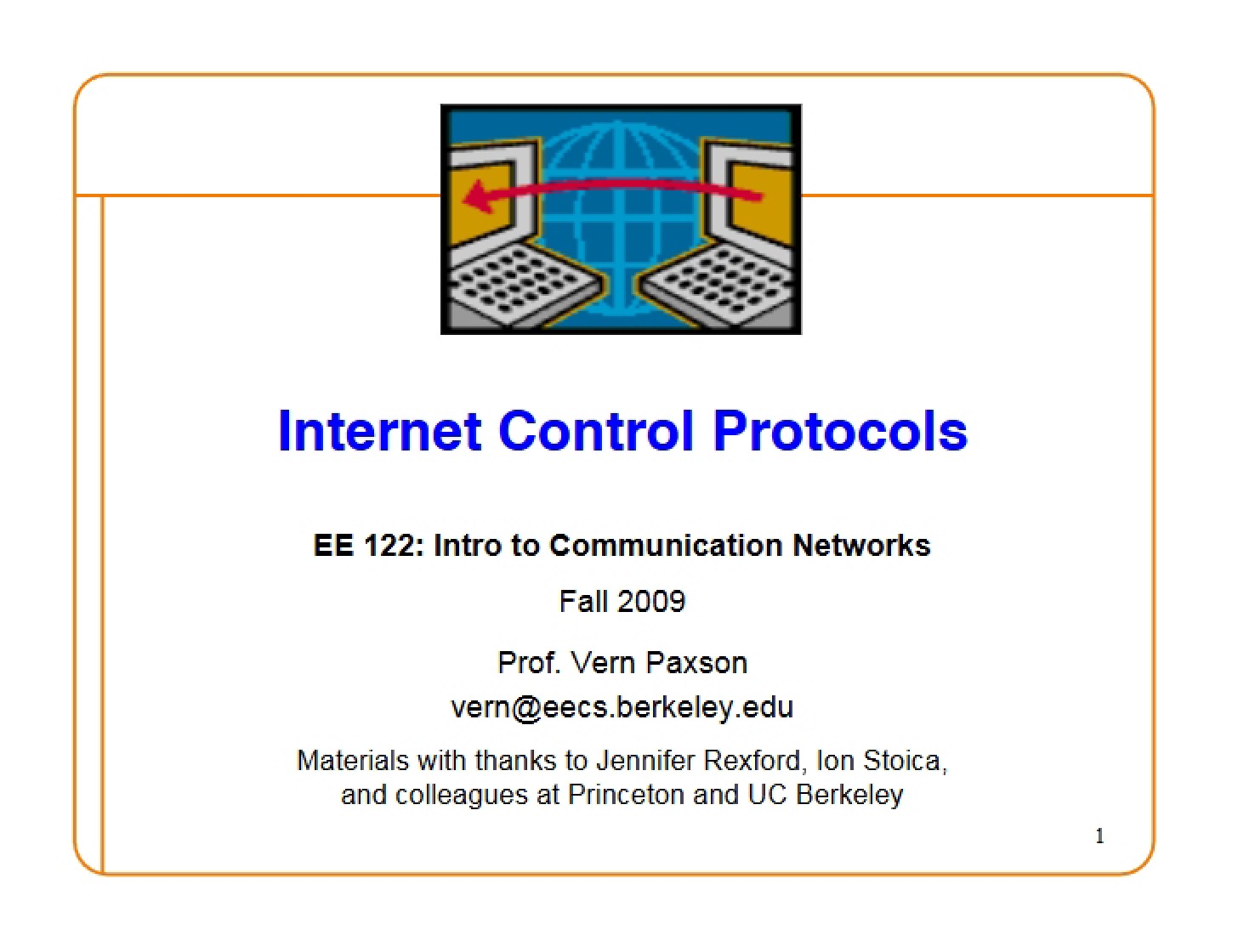 Protocols for Internet Control