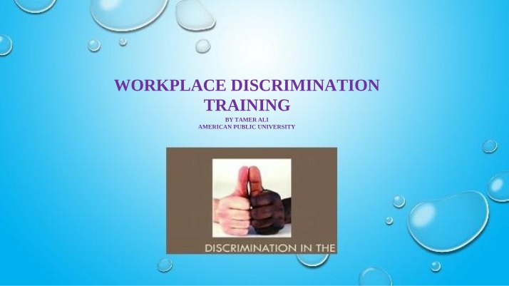 Tamer Ali - Workplace Discrimination