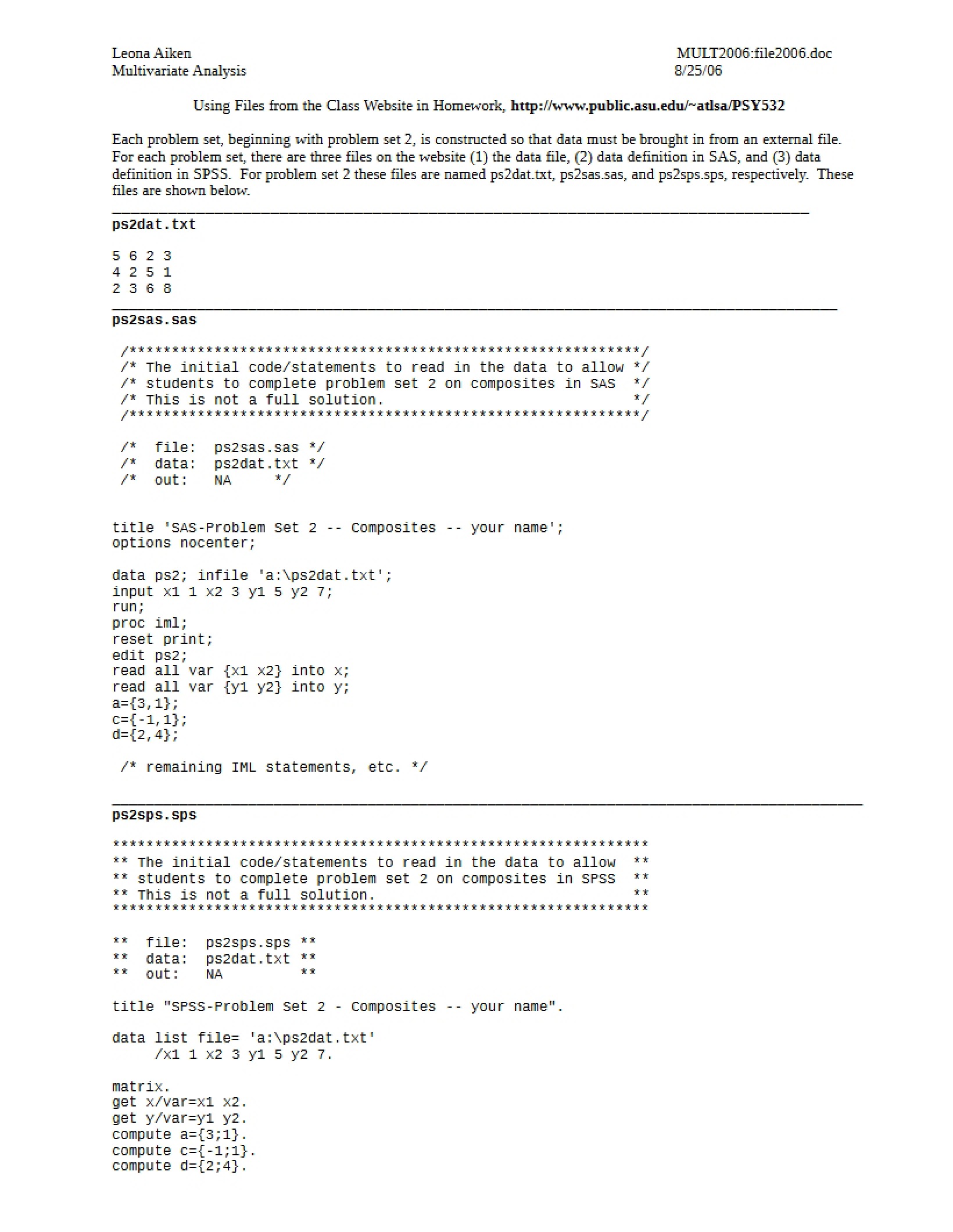 Homework Guide Using Website Files