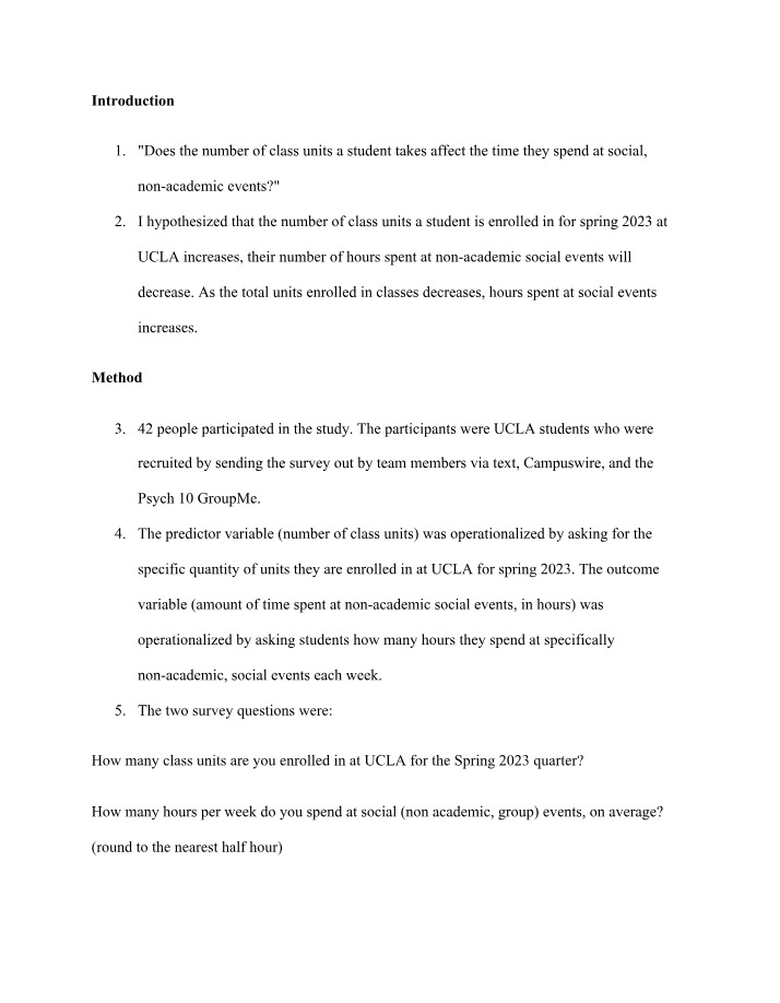 Survey Methods Lab Report