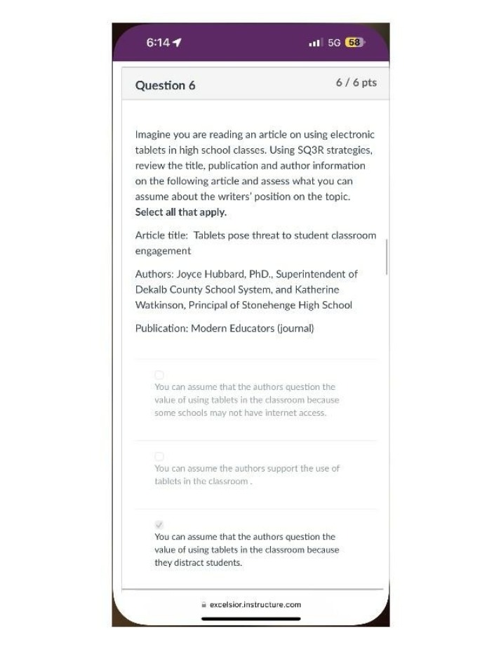 Impact of Tablets on Student Engagement in High School Classes