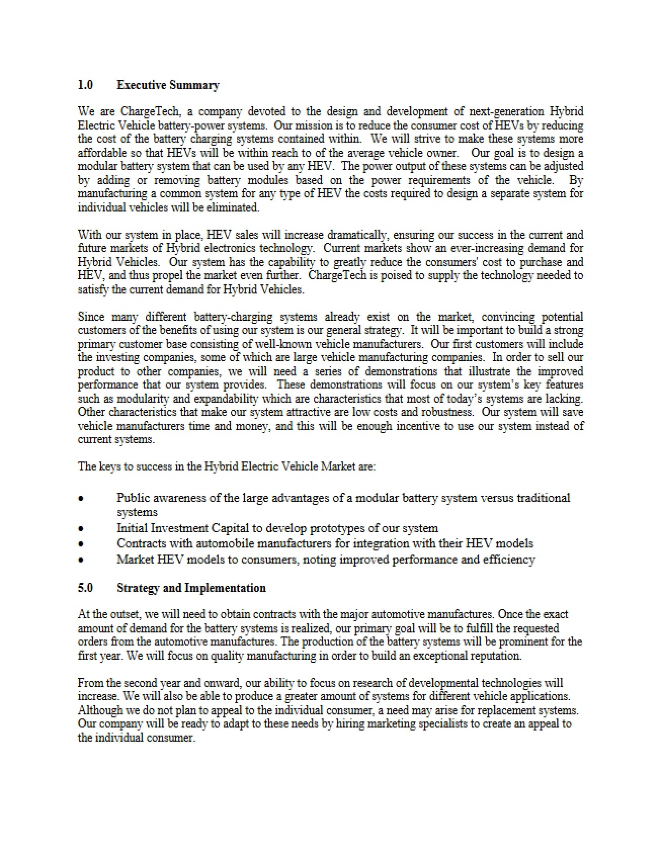 Summary Executive - ECE 4542
