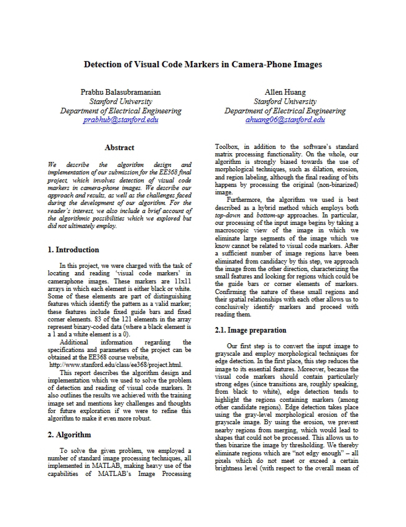 Third Set of Lecture Notes for a Digital Image Processing Course