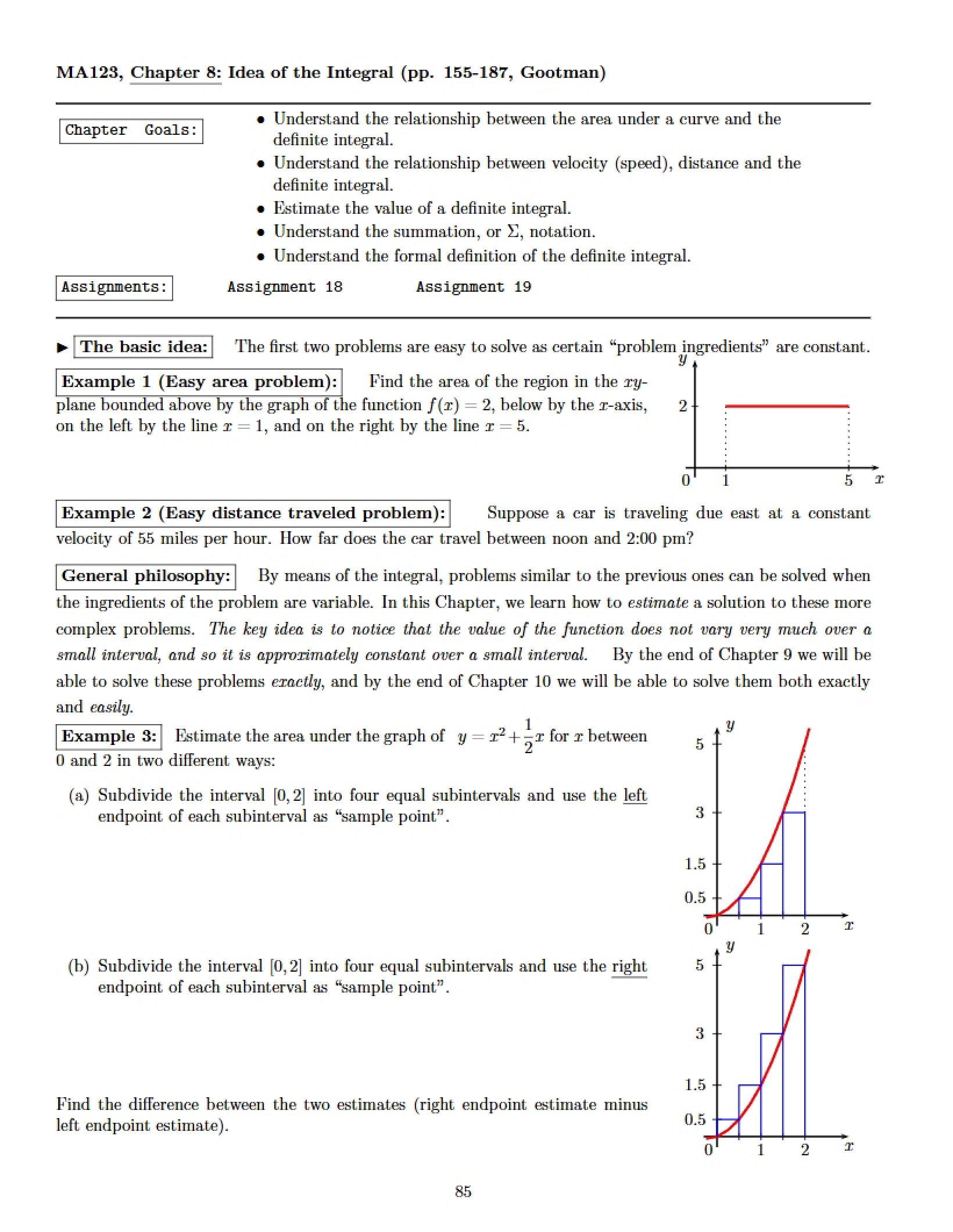 Integral Concepts Chapter 8
