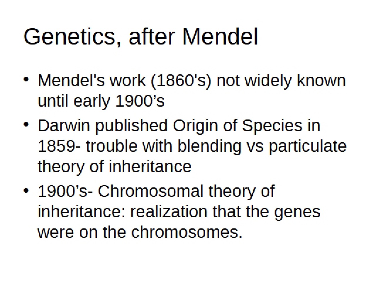Genetics Overview