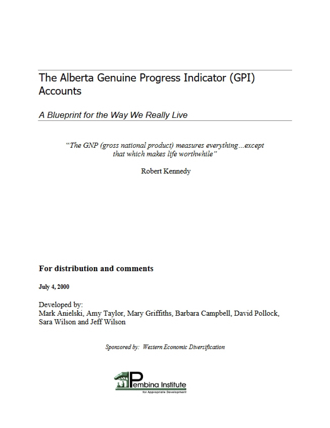 GPI (Genuine Progress Indicator)