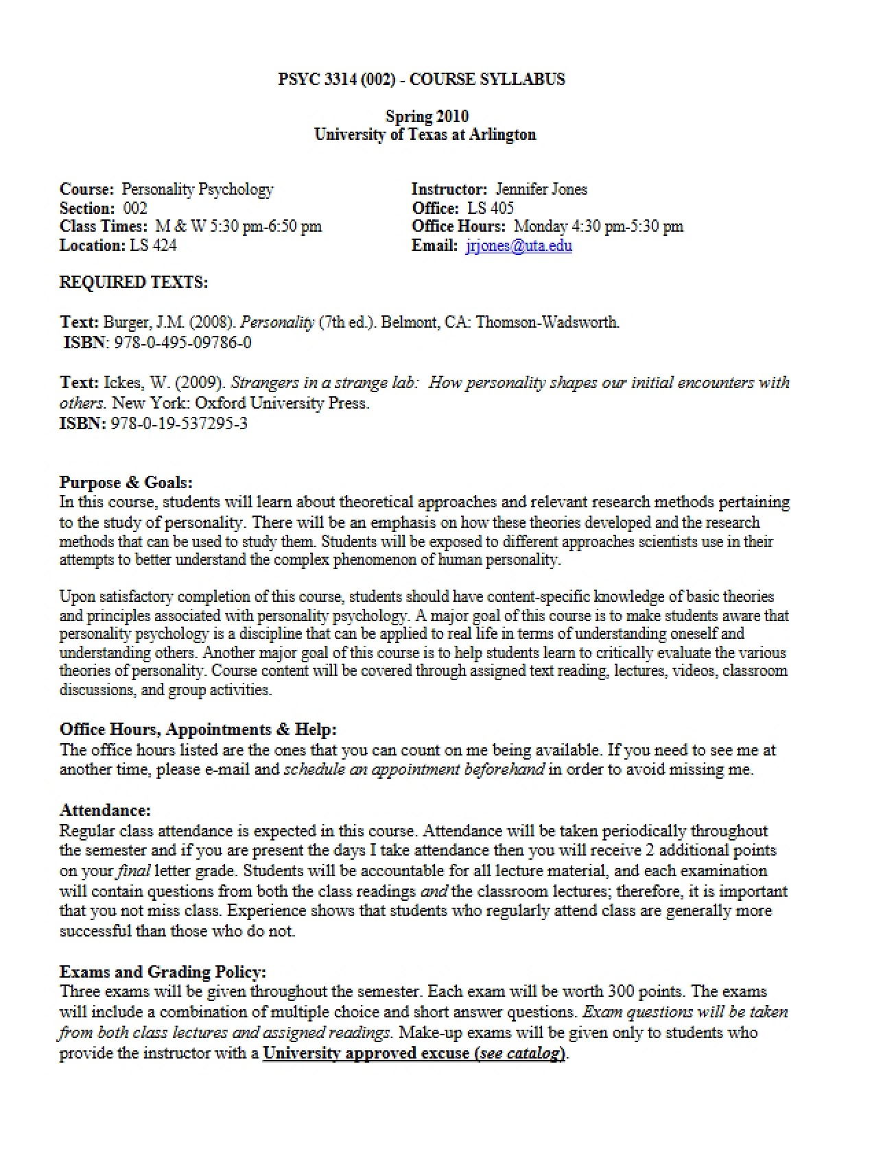 Syllabus P