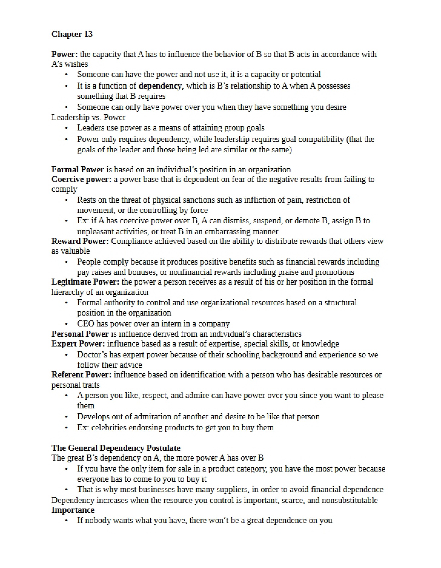 Material for Chapter 13