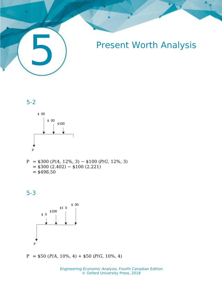 Analysis of Present Worth