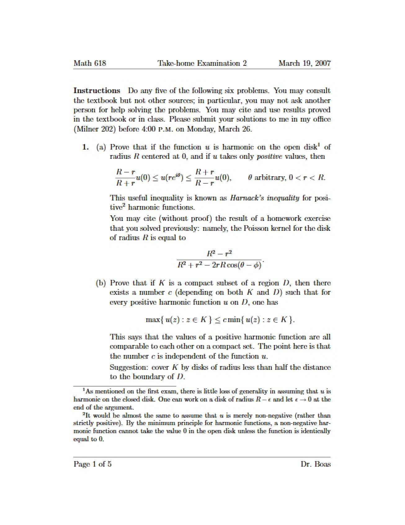 Examination Two