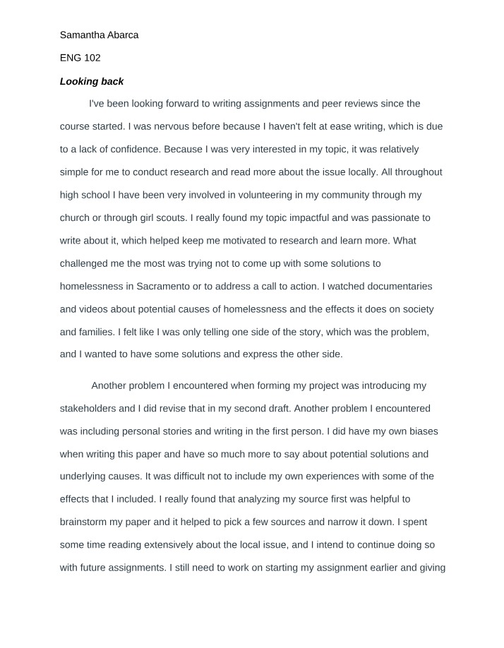 Your Writing Journey Continues - Second Reflection