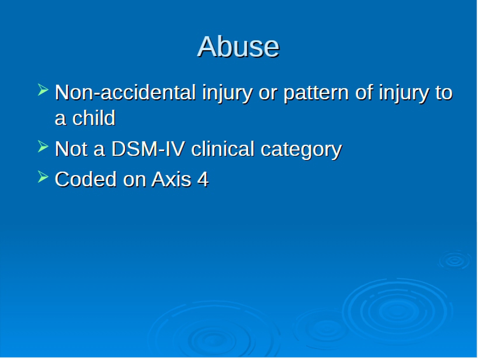 Abuse in Children