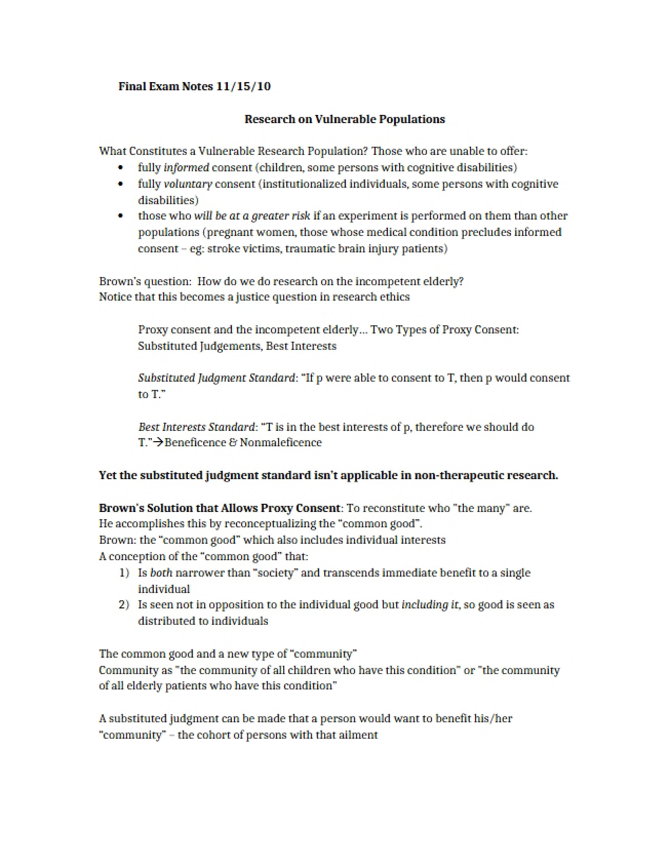 Continued Moral Theory Handout 2