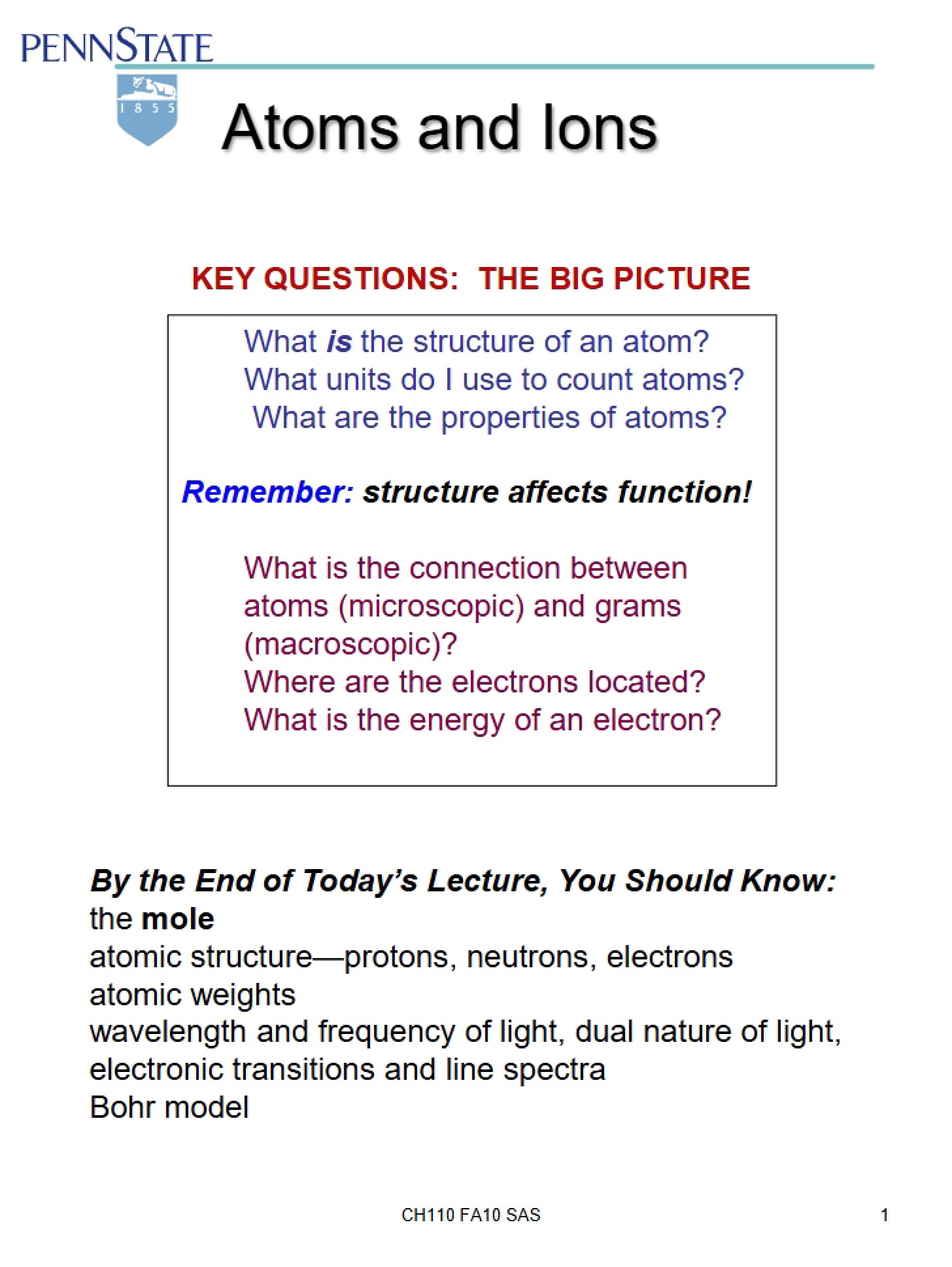Lecture Three Notes