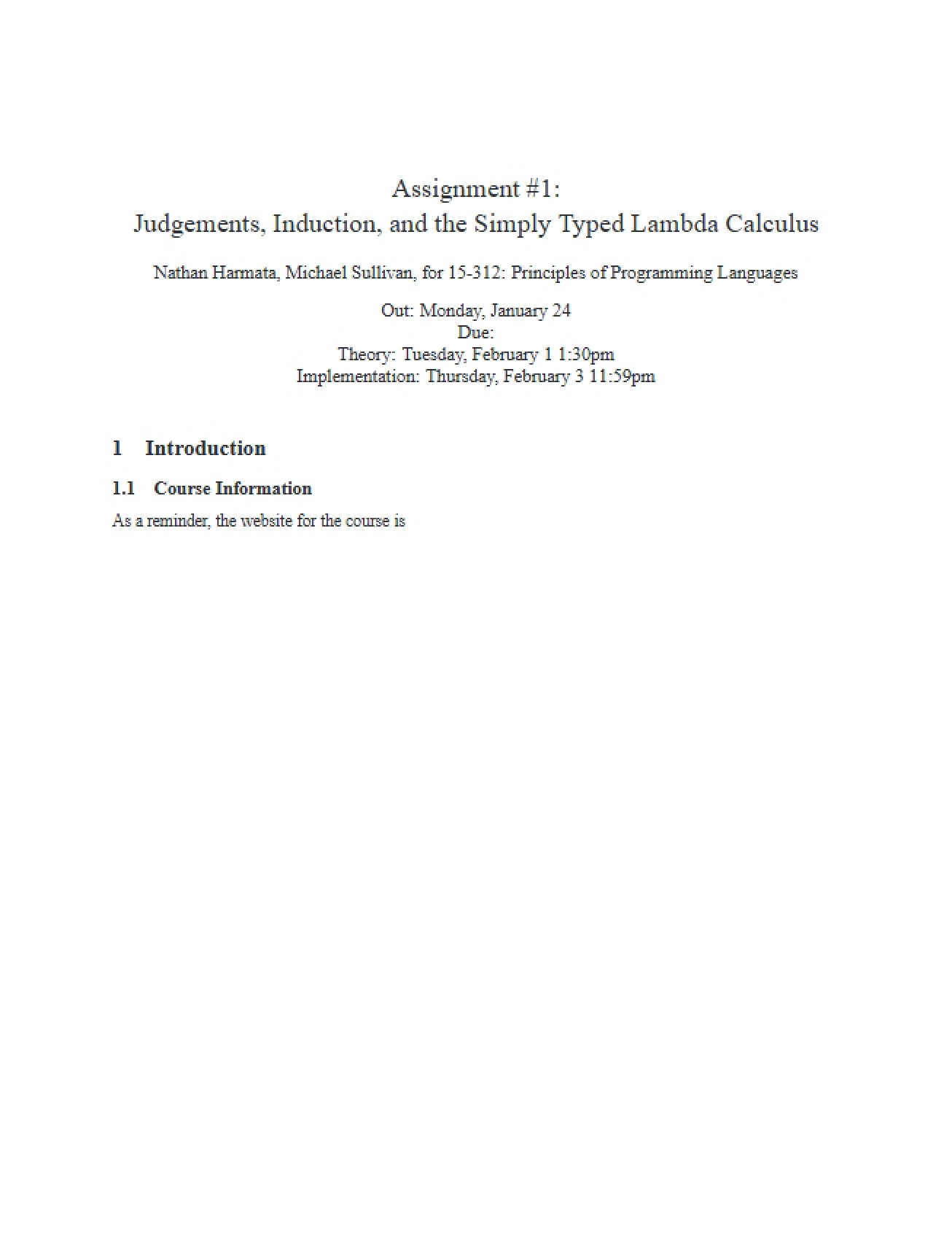 Homework Assignment - PL