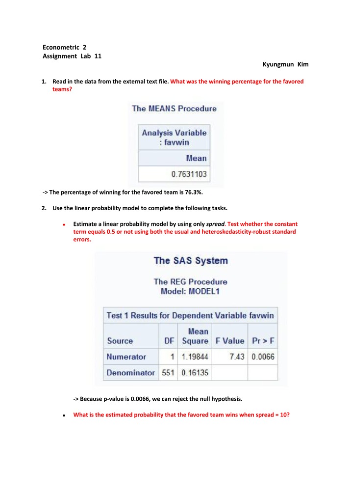 Winning Percentages and Significance in Econometrics