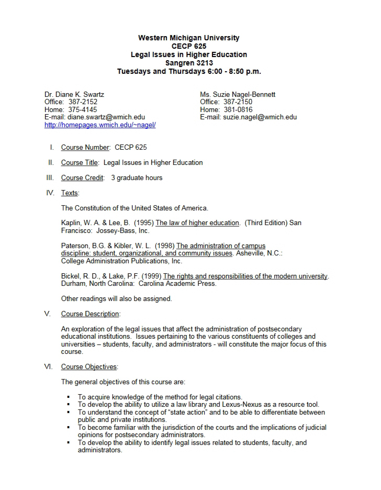 Syllabus Document