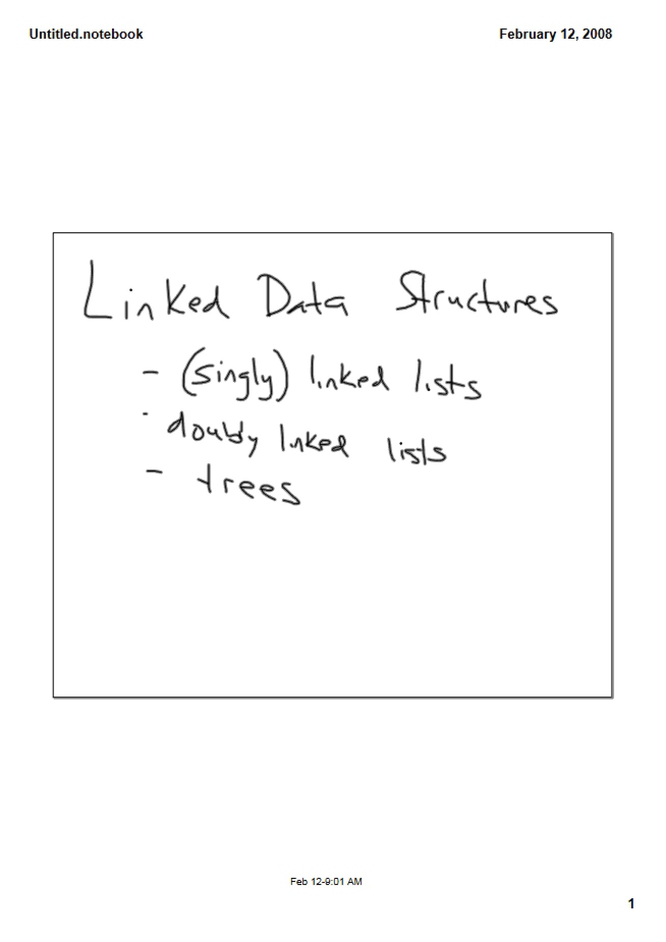 Linked Data Structures - CSCI 143