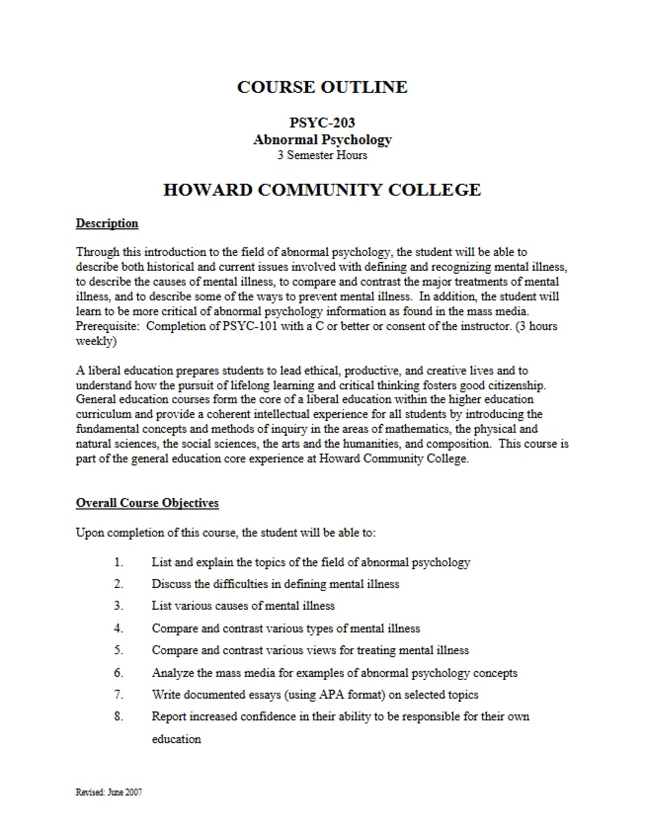 Syllabus for PSYC 203