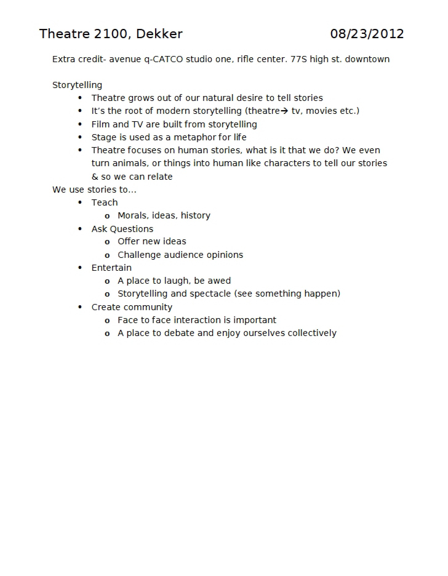 Class Log