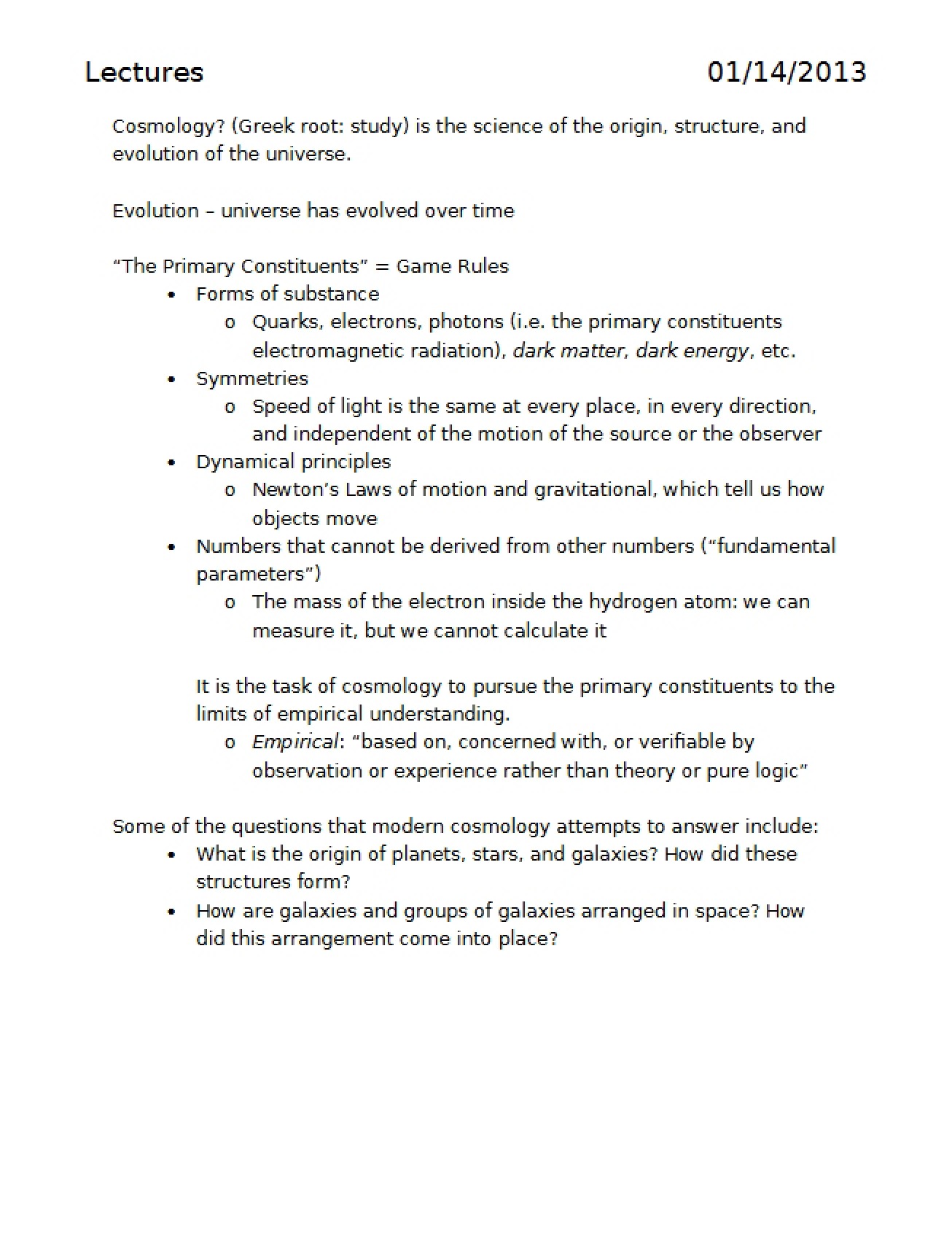 Lecture Notes on Star and Planet Birth