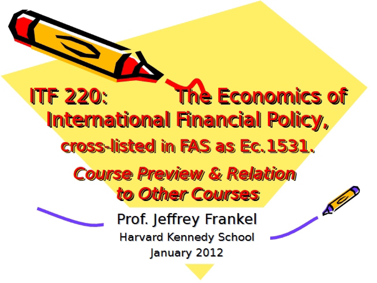 International Financial Policy Course Preview