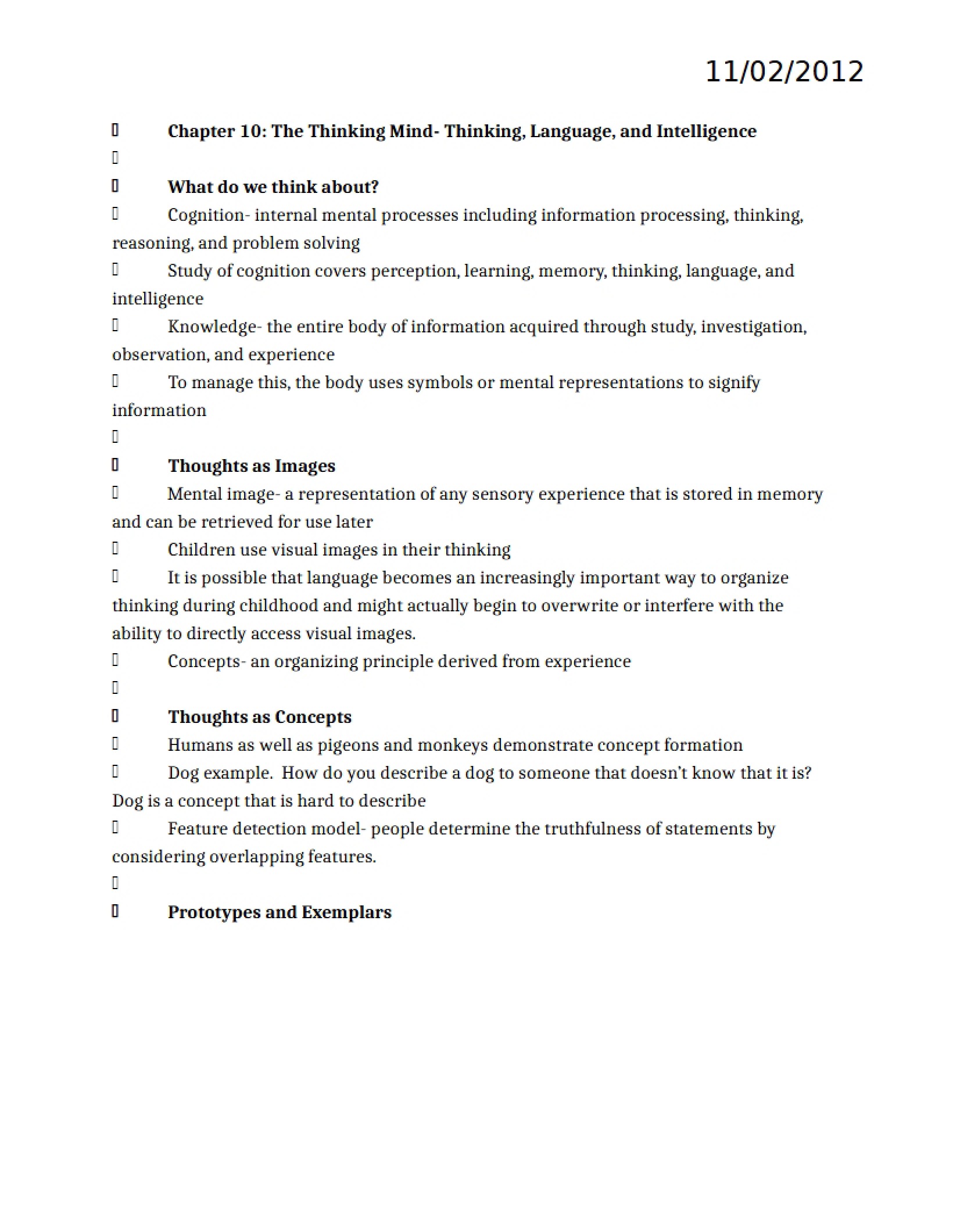 Psychology Chapter 10