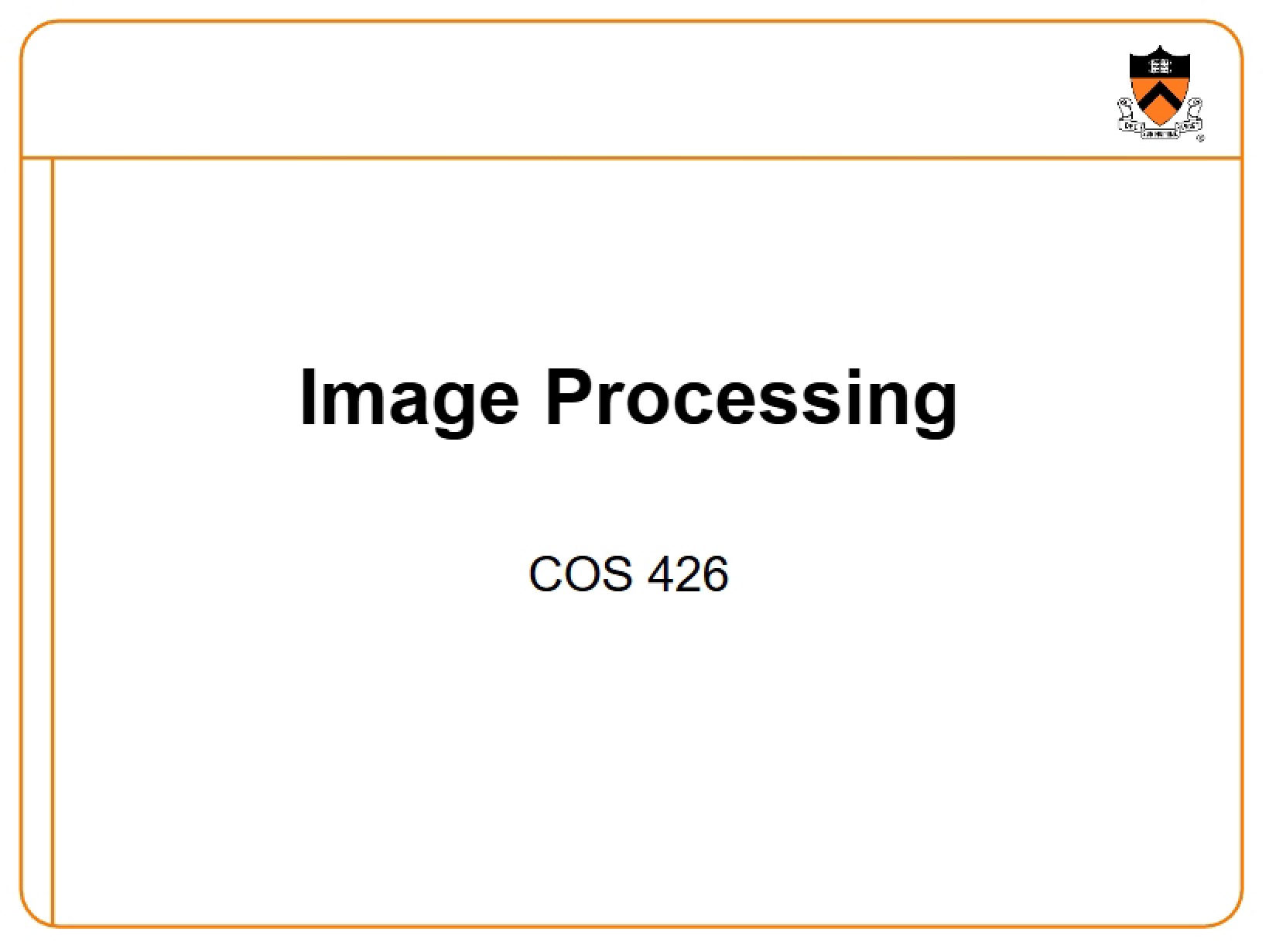 Processing Images