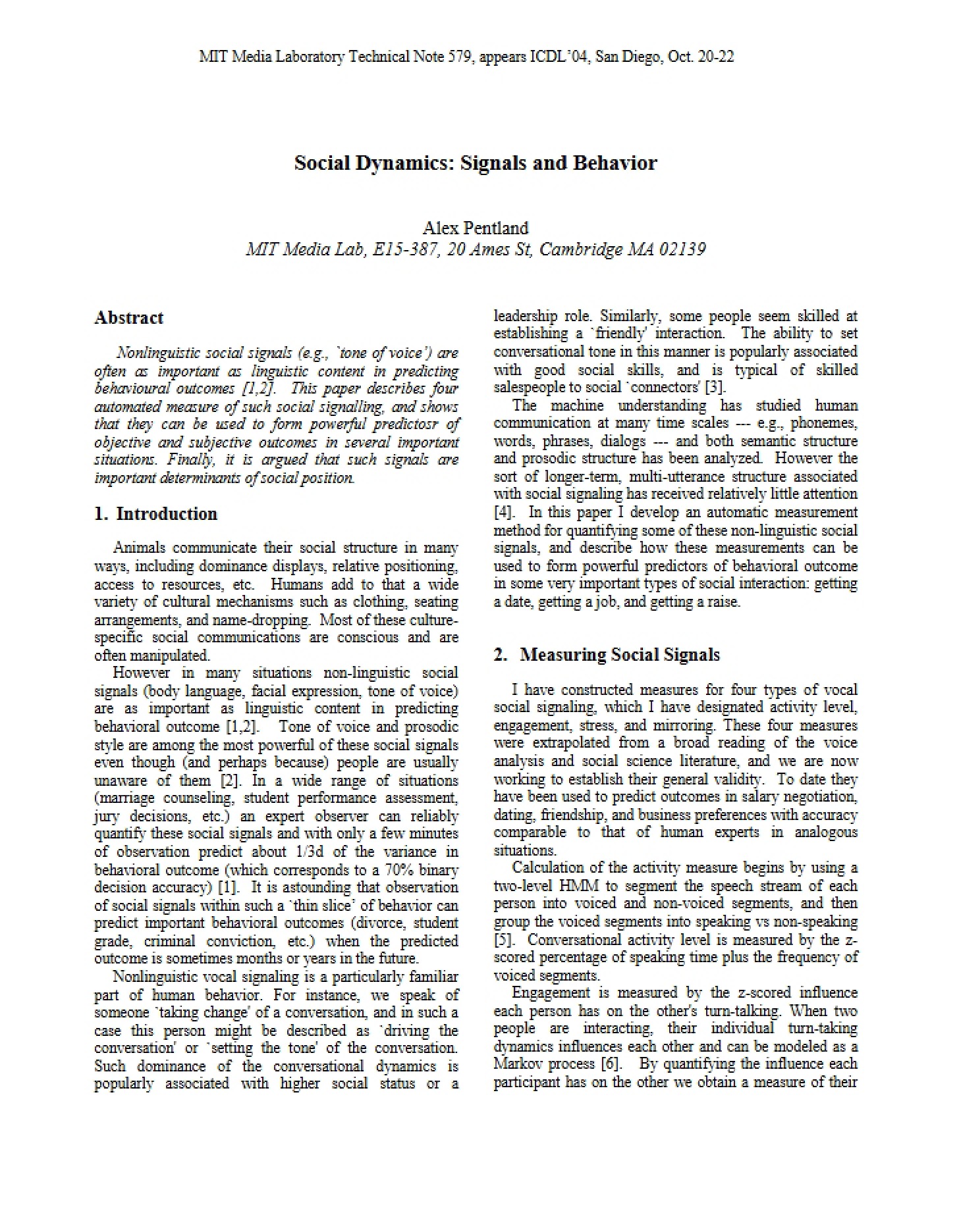 Behaviors and Signals