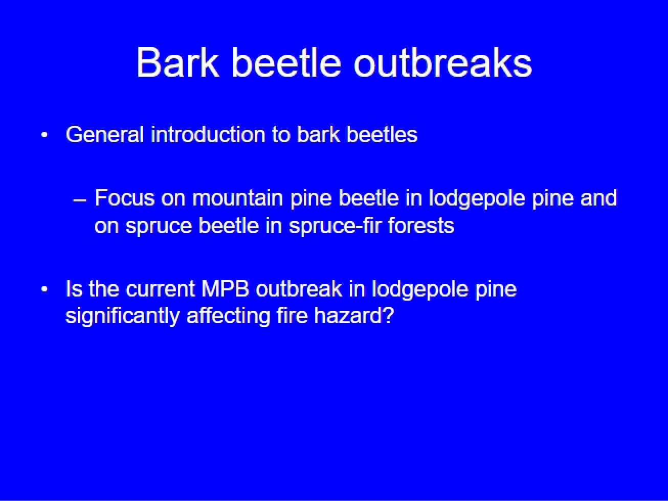 Bark Beetle Outbreak Analysis