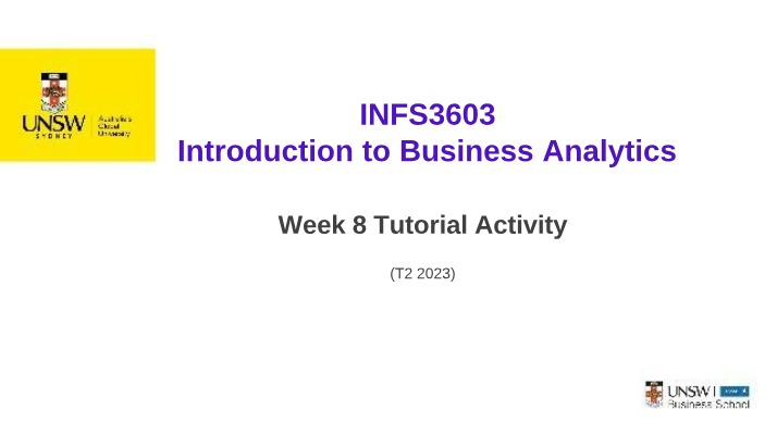 INFS3603 Tutorial Slides - Week 8