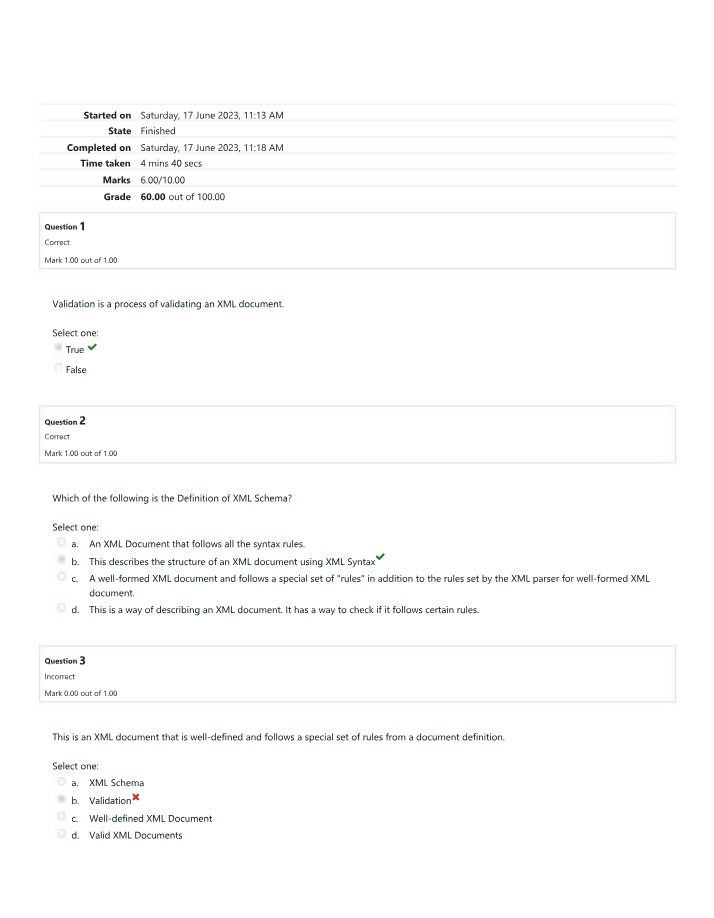 XML Schema and Validation