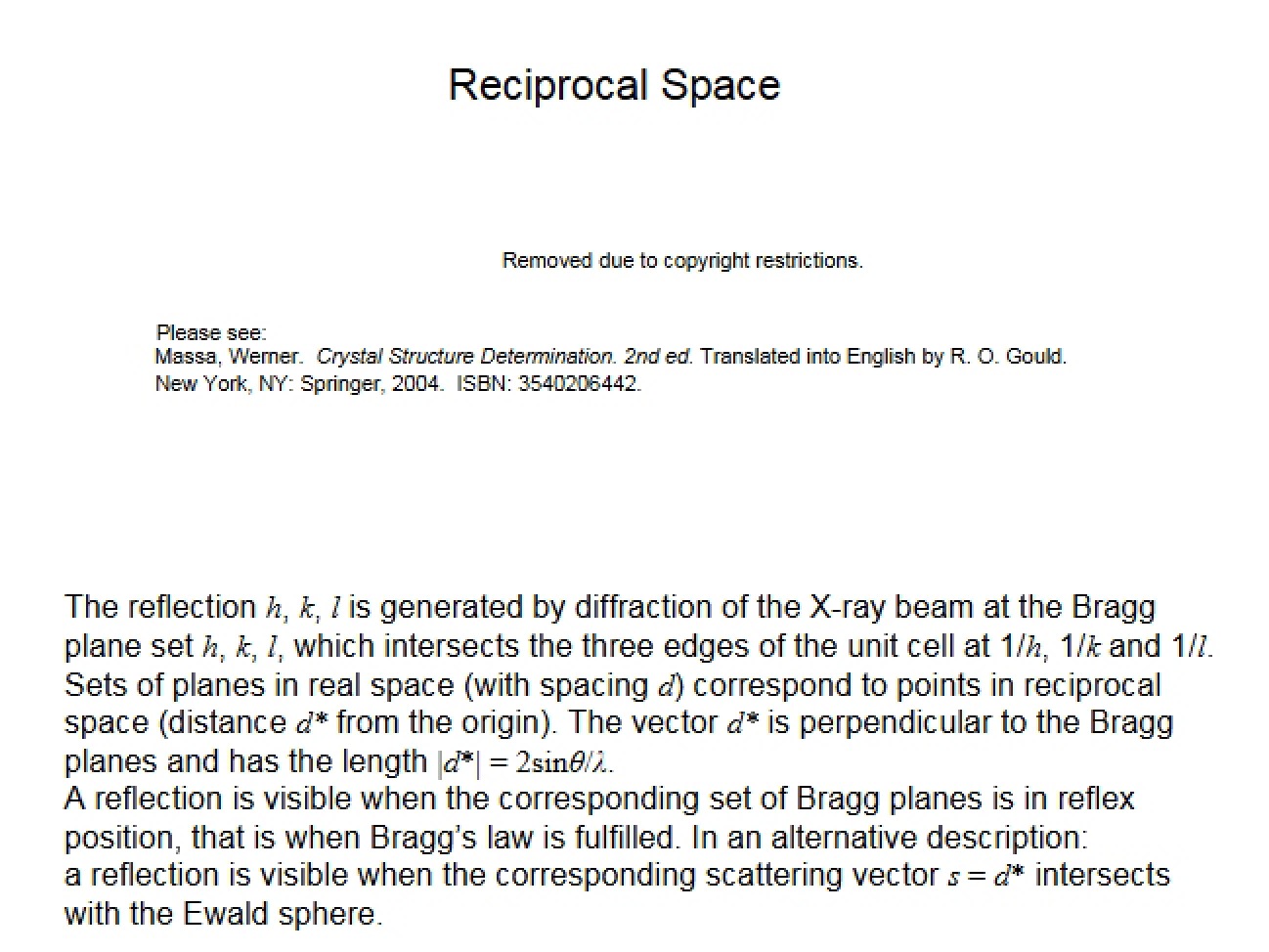 Space Reciprocity