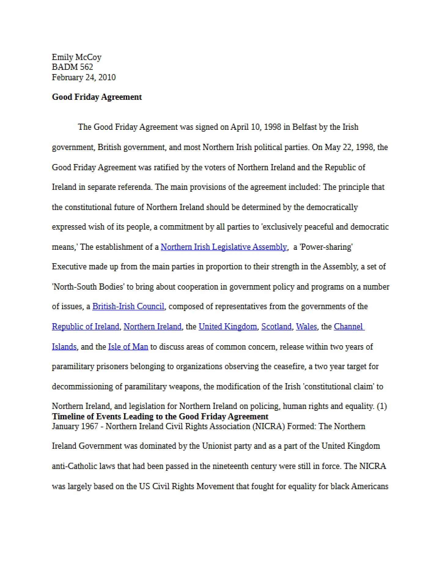 Agreement of Good Friday