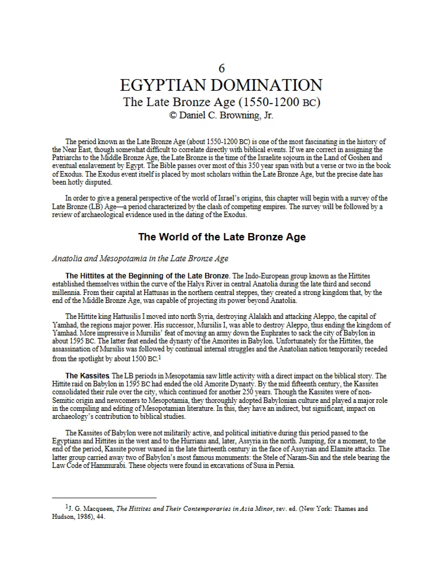 Domination by Egypt