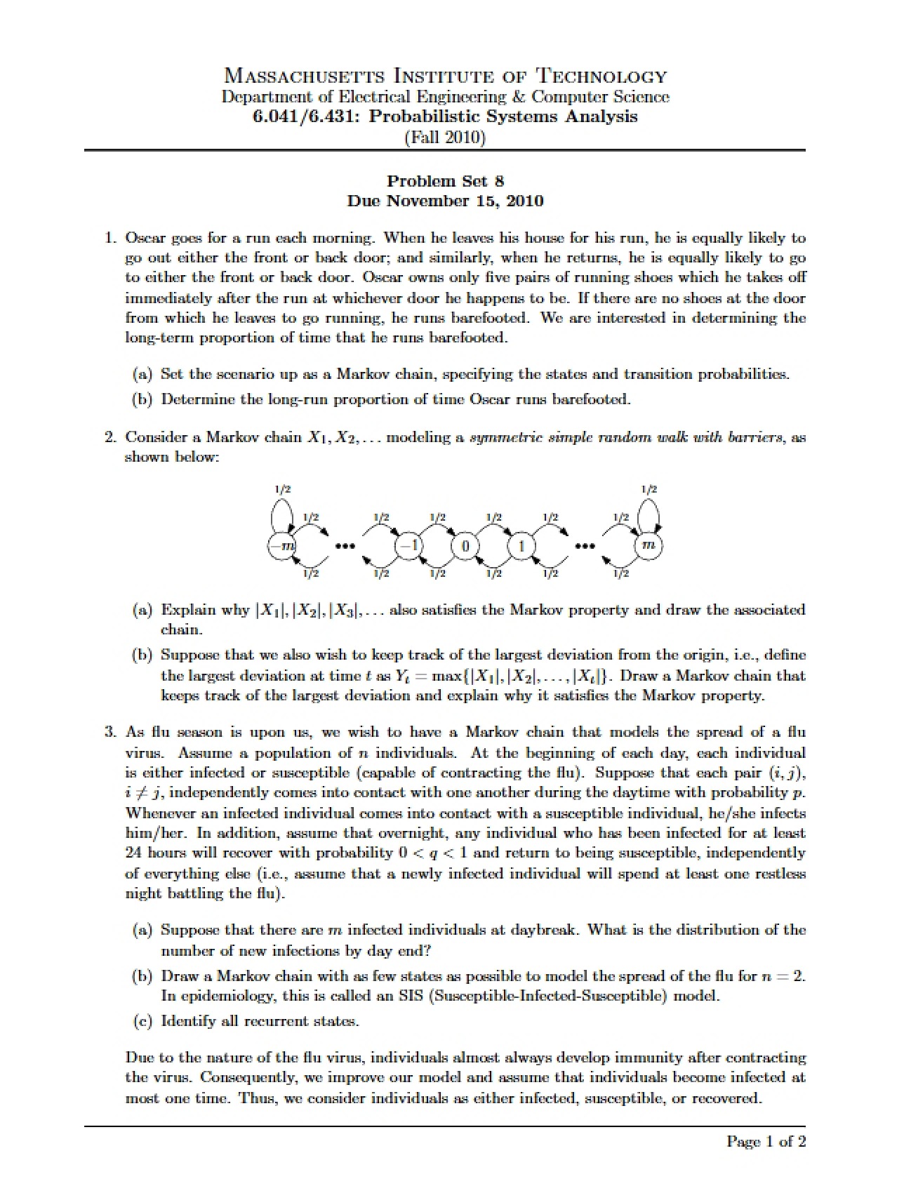Eighth Problem Set