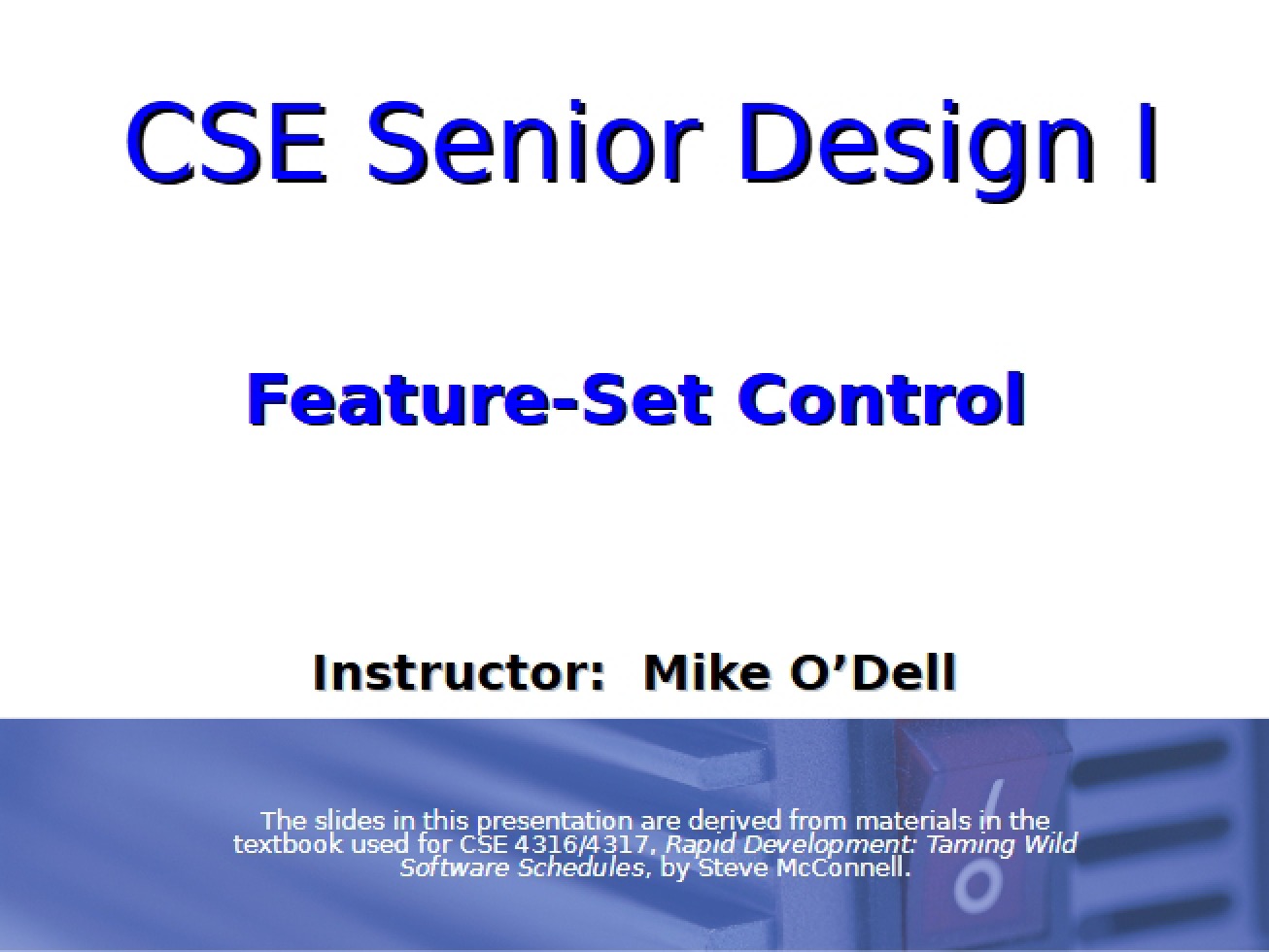 Senior Design I (CSE)