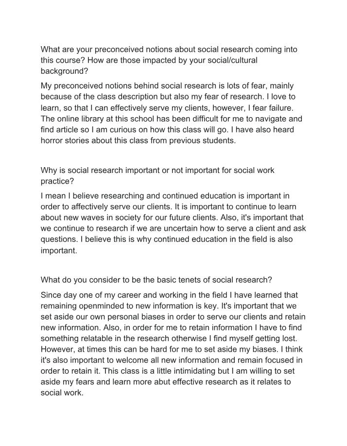Notes on Social Research