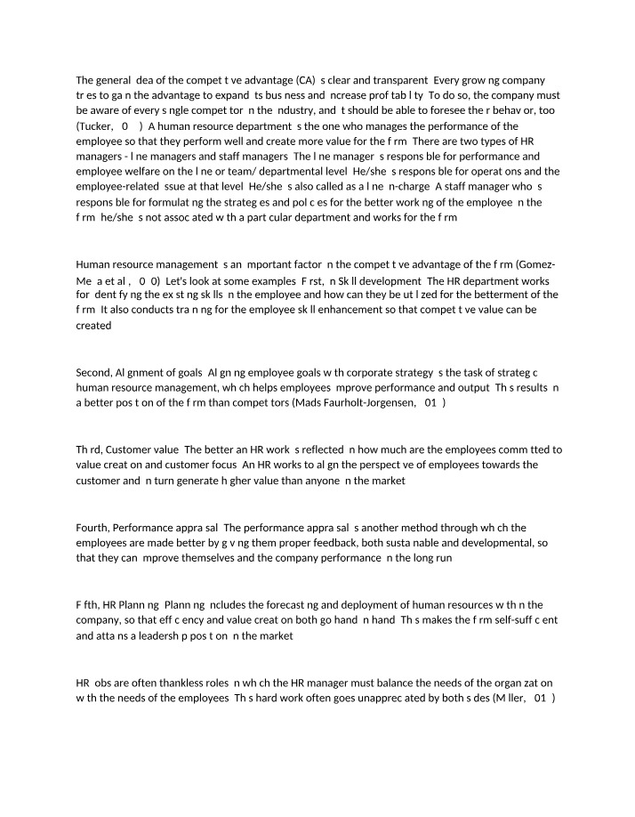 HUMAN RESO 432 - Assignment 8
