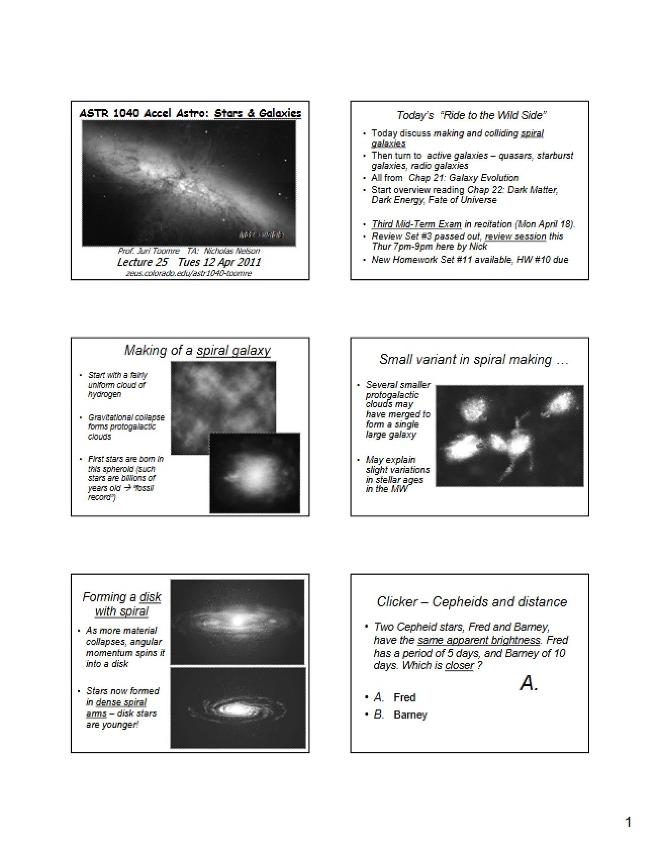 Accelerated Introductory Astronomy Lecture Notes