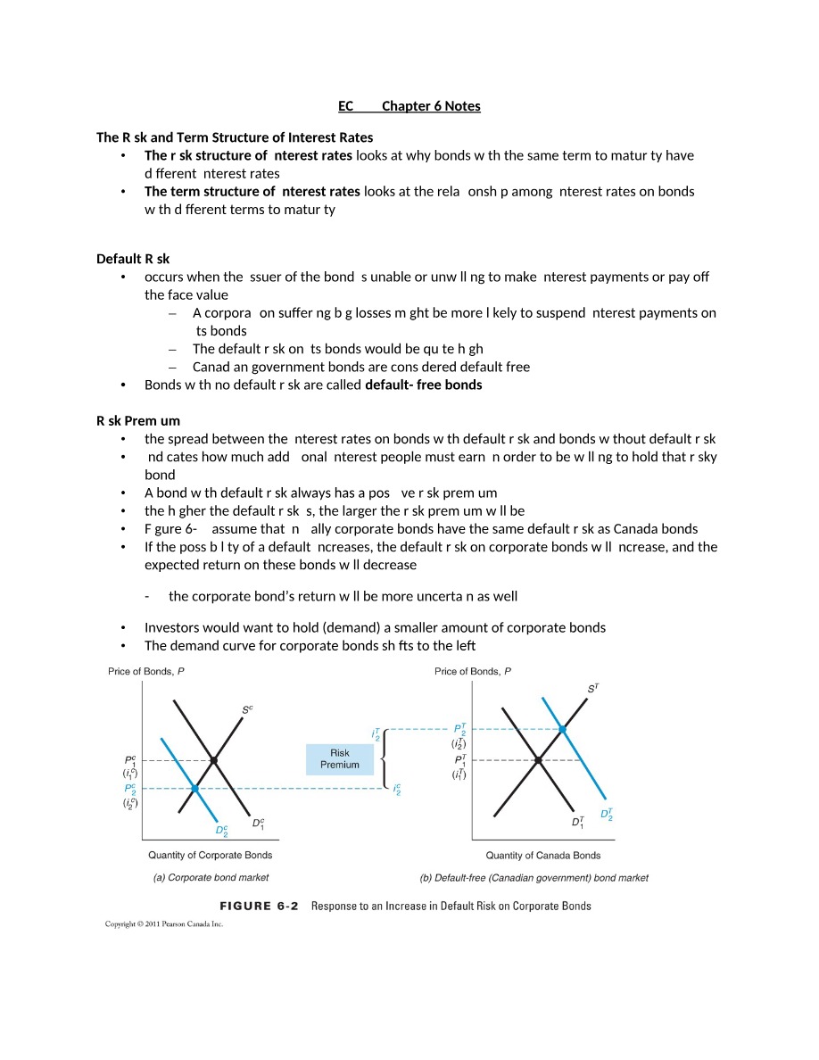 Chapter 6 Notes for EC 223