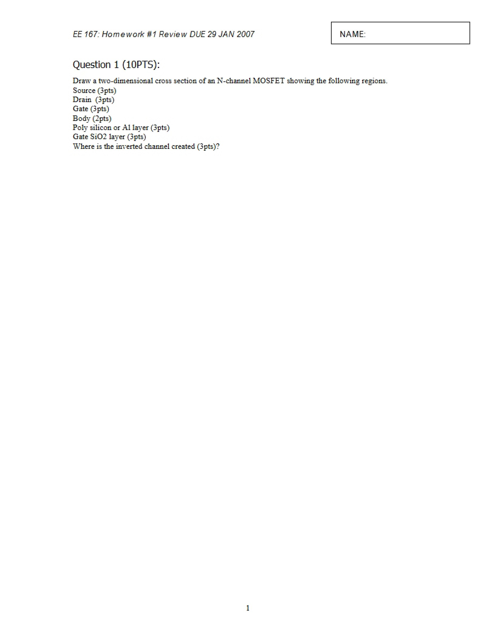 Assignment One