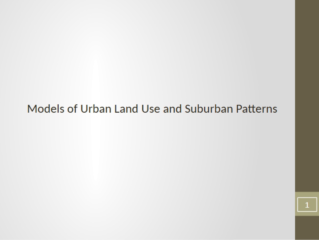 City Lecture Four (Number 10 Repaired)
