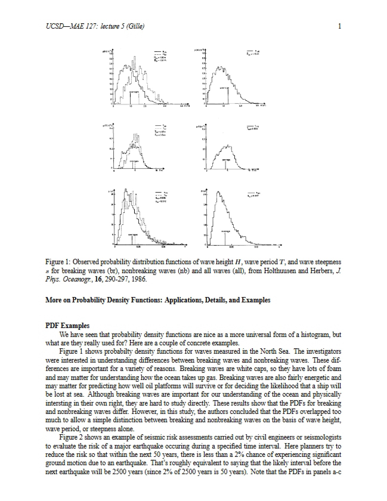 Environmental Statistics Lecture Notes
